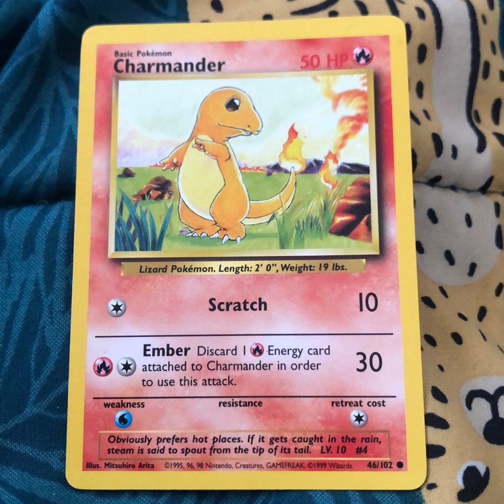 Charmander original pokemon card